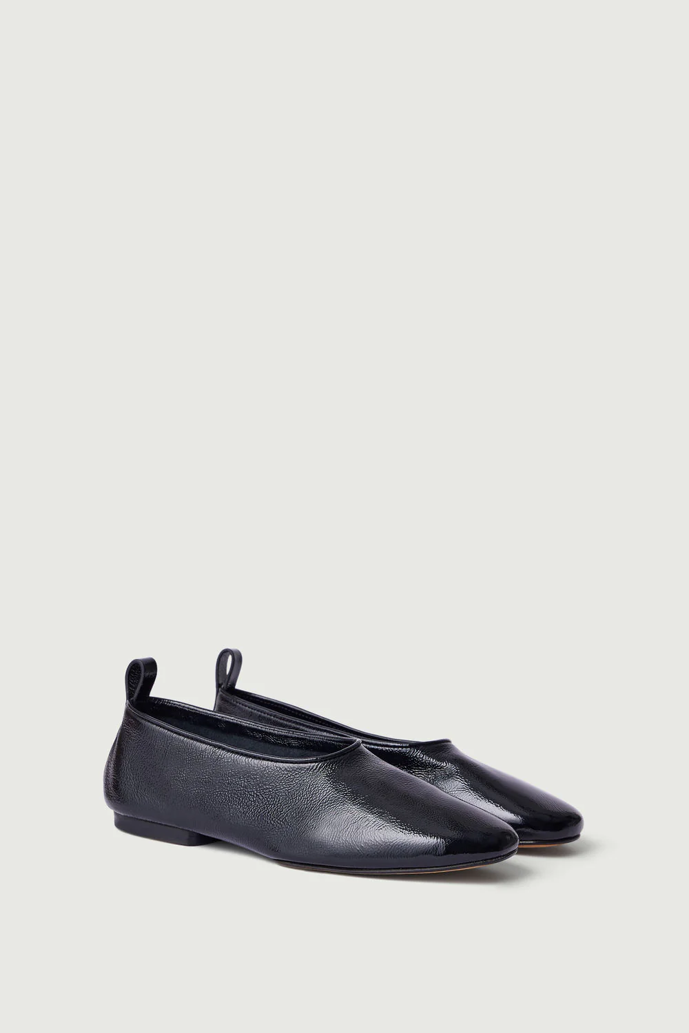 BLACK PATENT BALA BALLET FLATS - Image 3