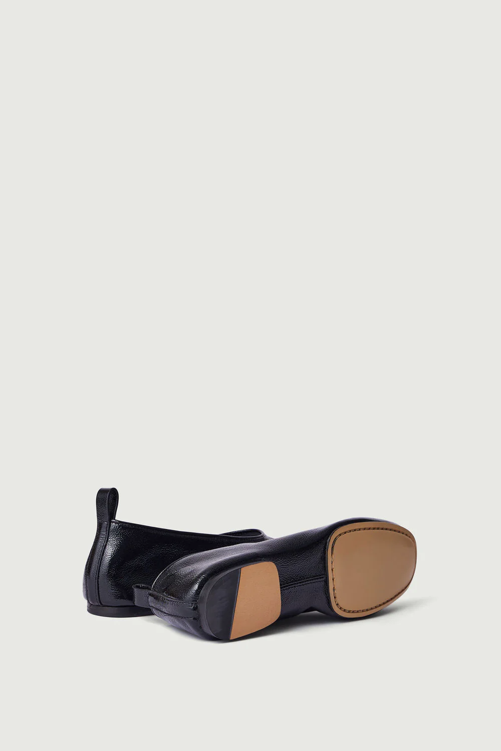 BLACK PATENT BALA BALLET FLATS - Image 4