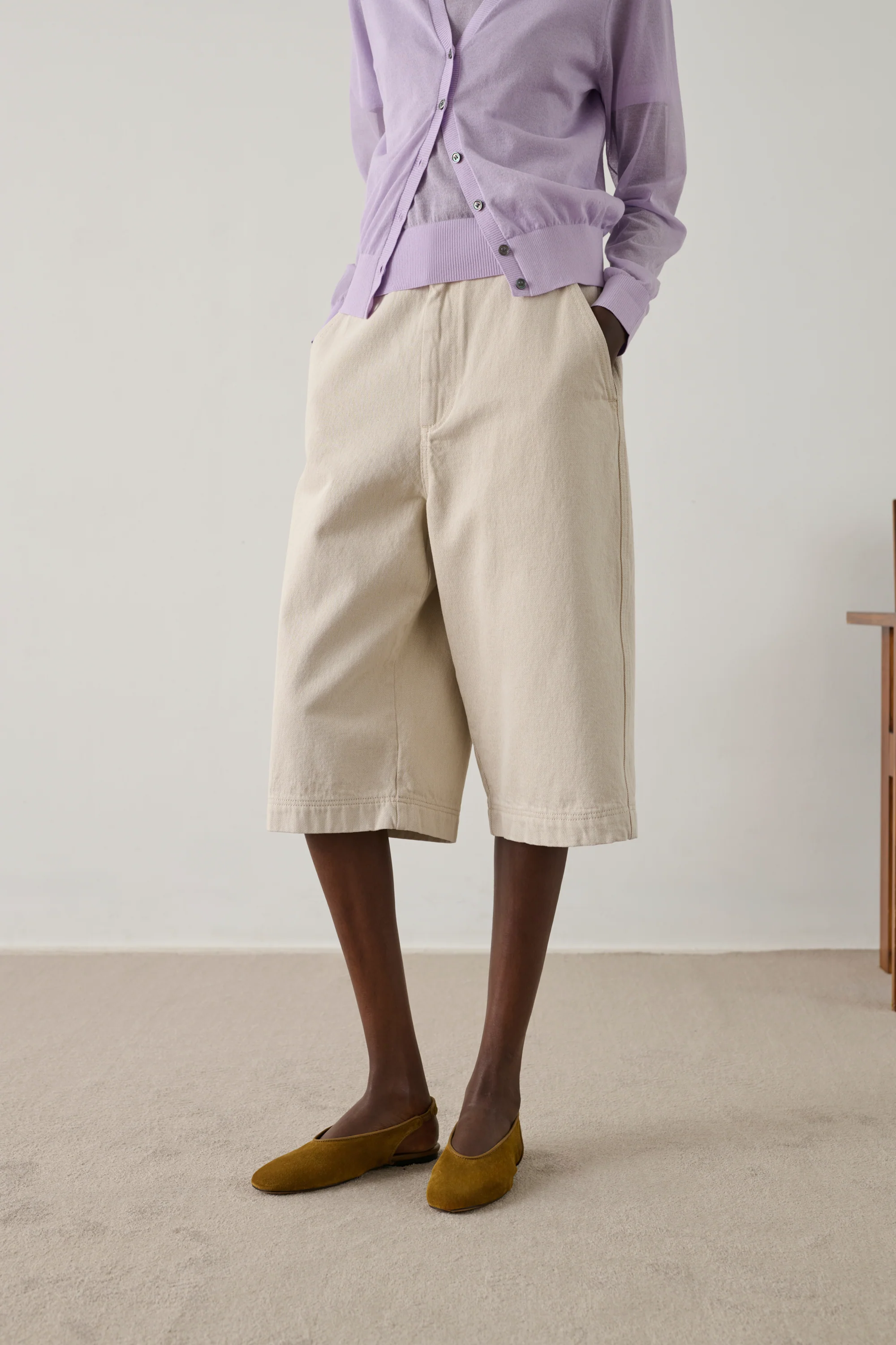 WHITE FRANCIS BERMUDA SHORTS - Image 3
