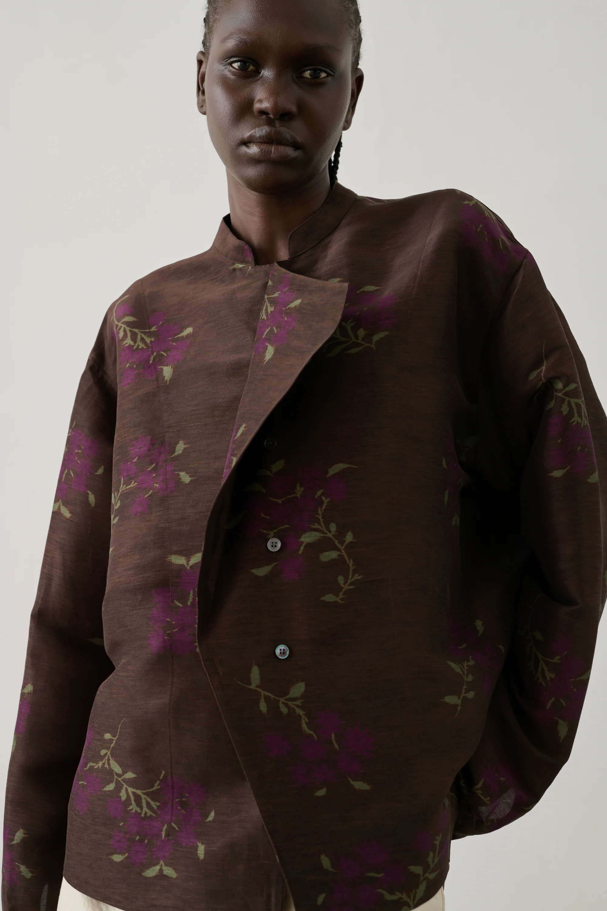 BROWN HAMPTON BLOUSE
