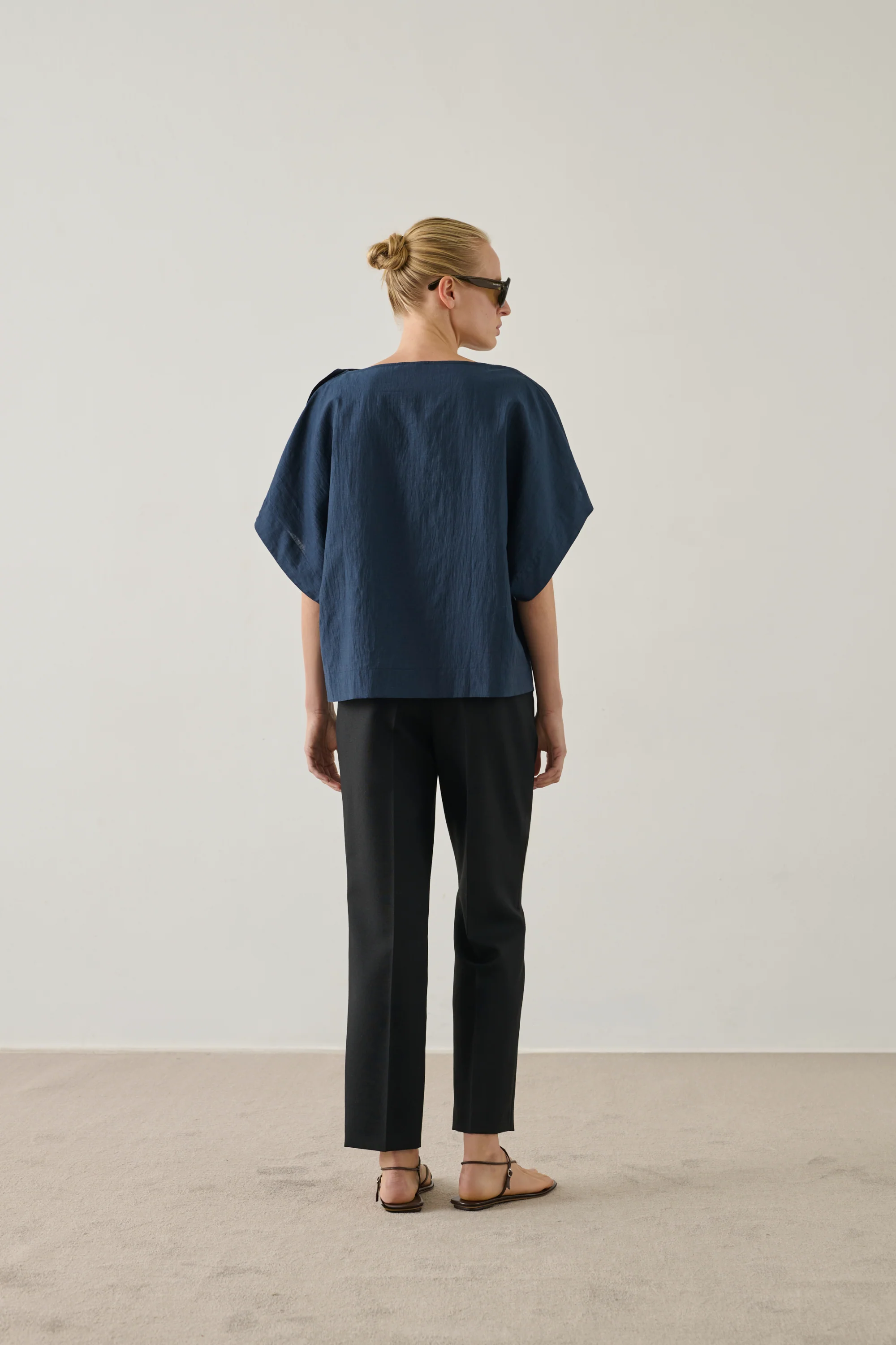 BLUE ISSA BLOUSE - Image 2