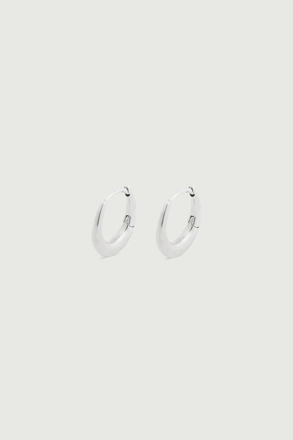 SMALL SILVER HOOPS - Image 2