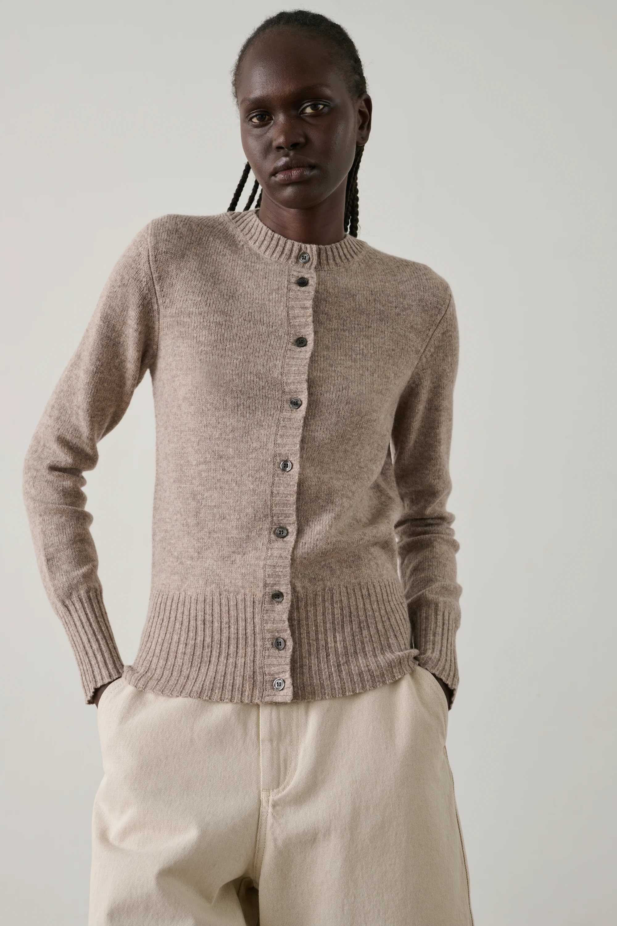 BEIGE FUGU CARDIGAN - Image 2
