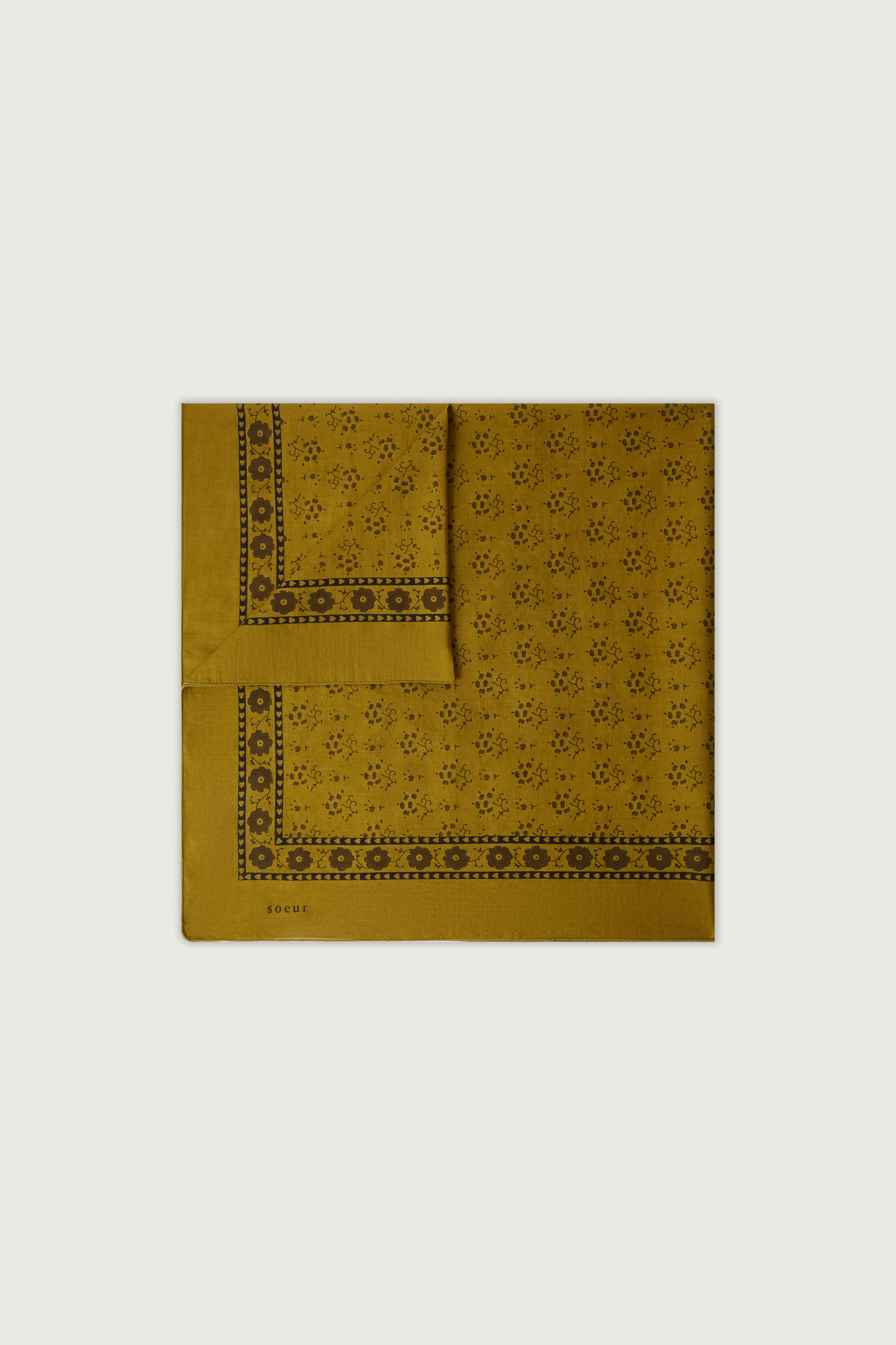 GREEN CLASSIQUE COTTON SCARF