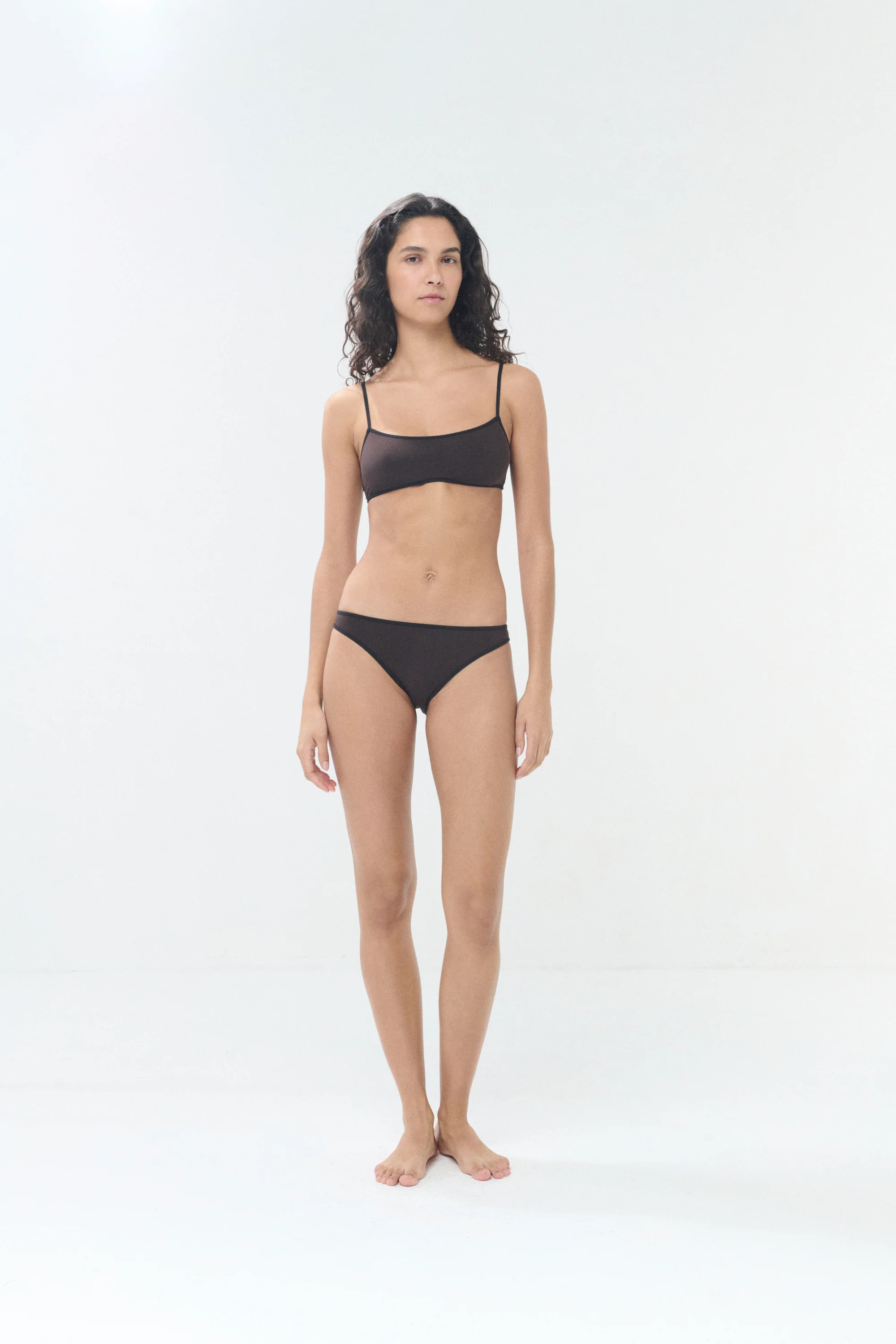 IL BIKINI BLACK/BROWN BIKINI TOP - Image 5