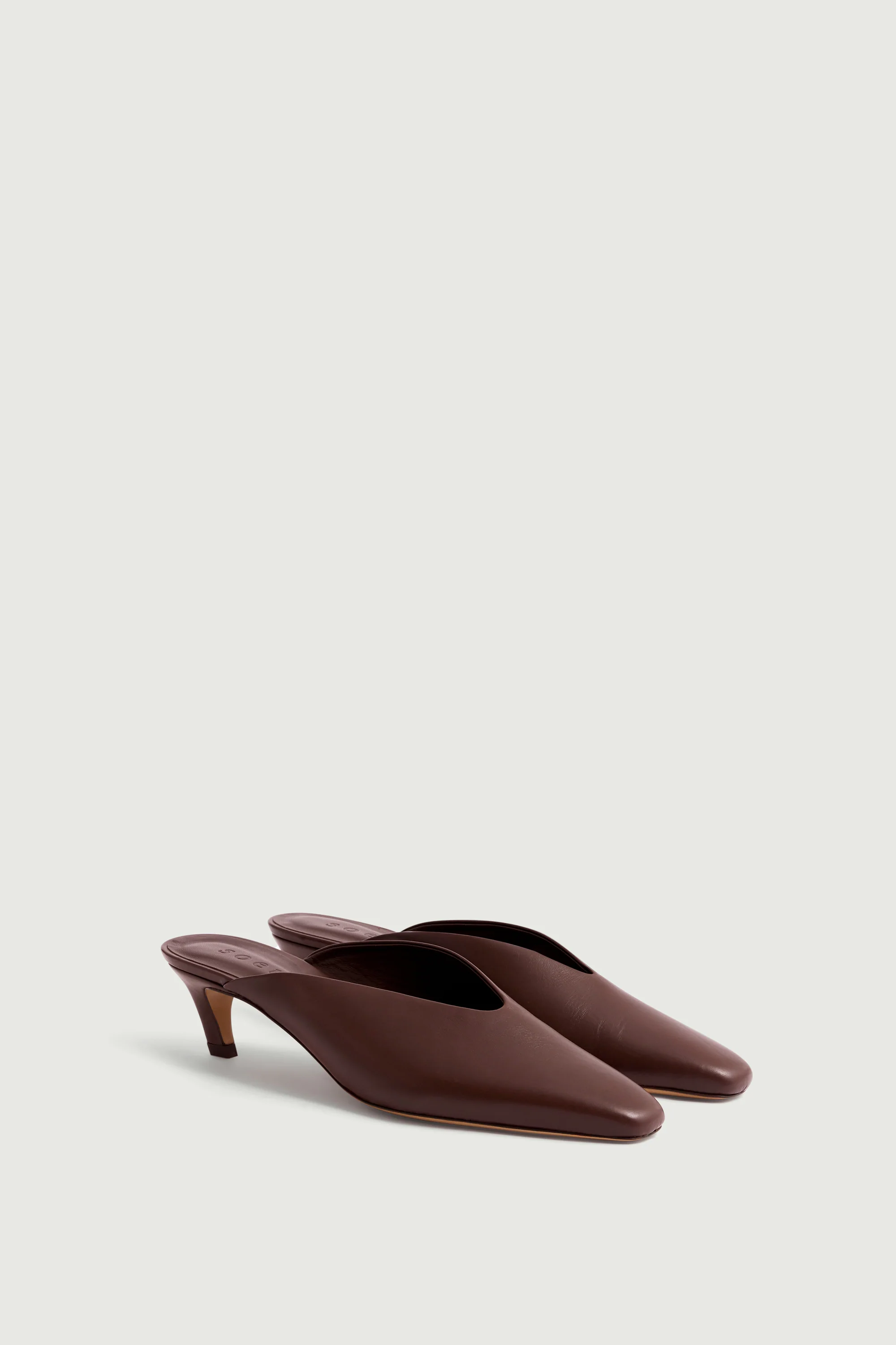 BROWN AMALIE MULES - Image 4