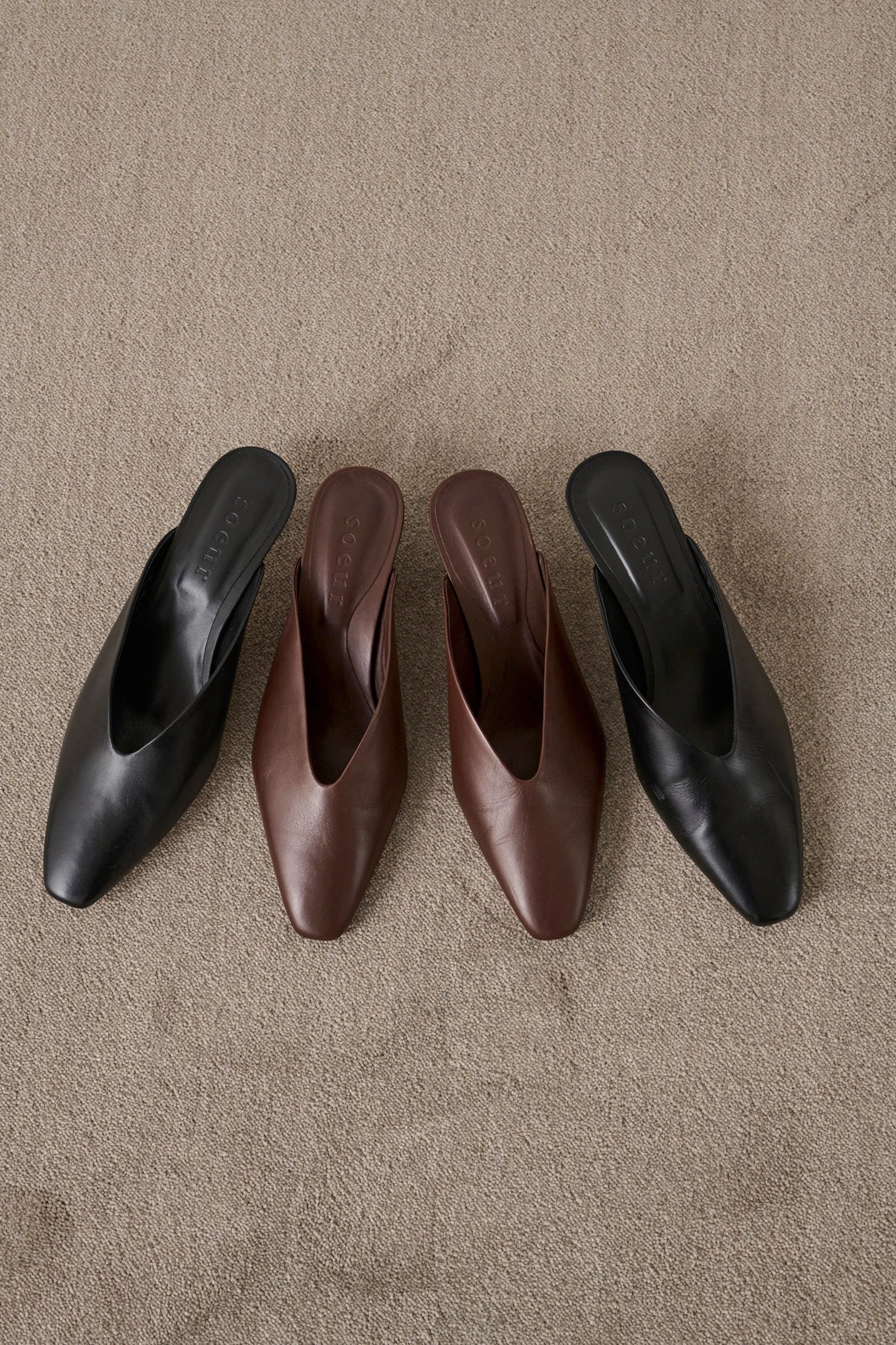 BROWN AMALIE MULES - Image 7