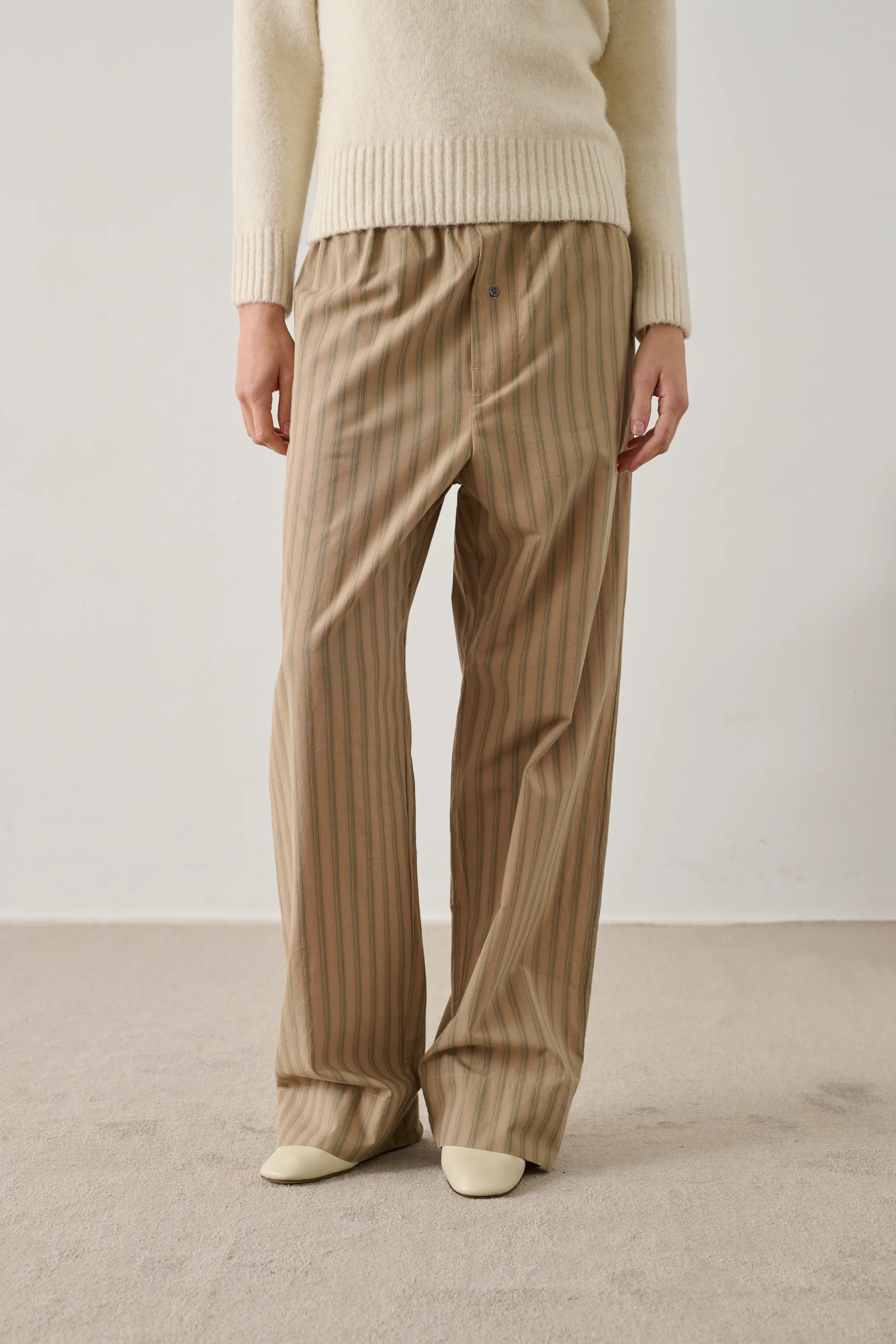 BEIGE HARLAN TROUSERS - Image 3