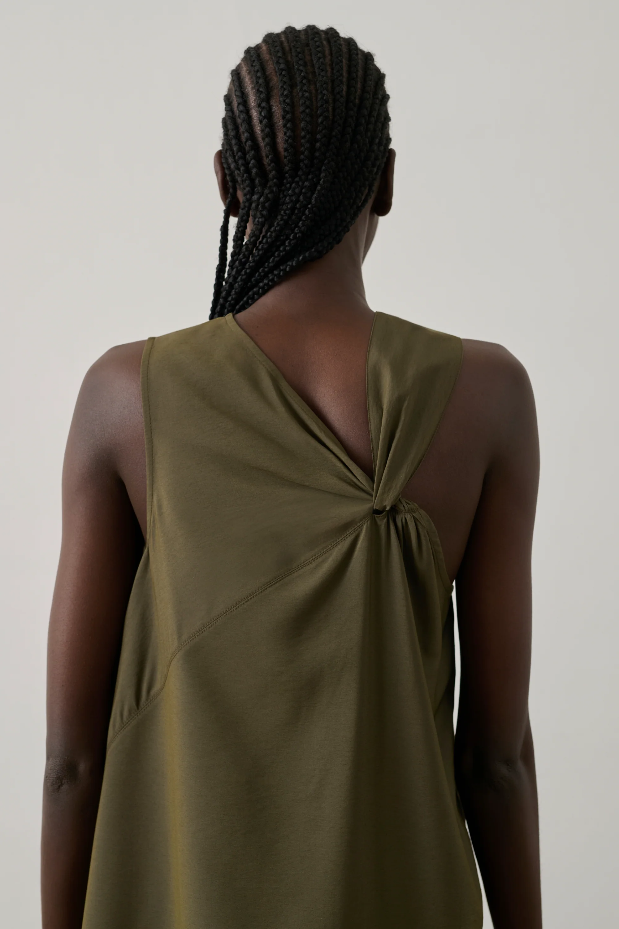 KHAKI EMNA DRESS - Image 3