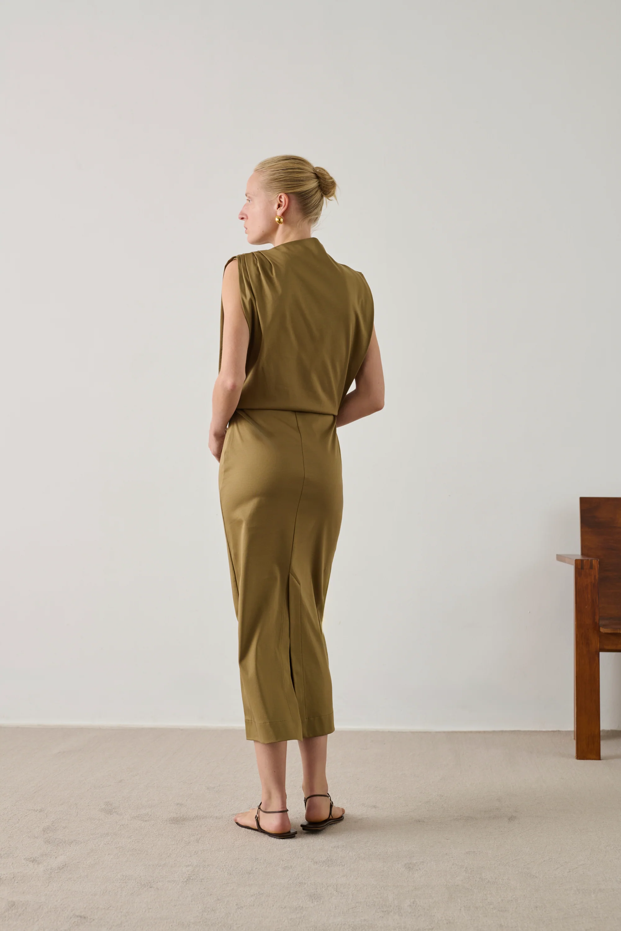 BEIGE GEMMA DRESS - Image 3
