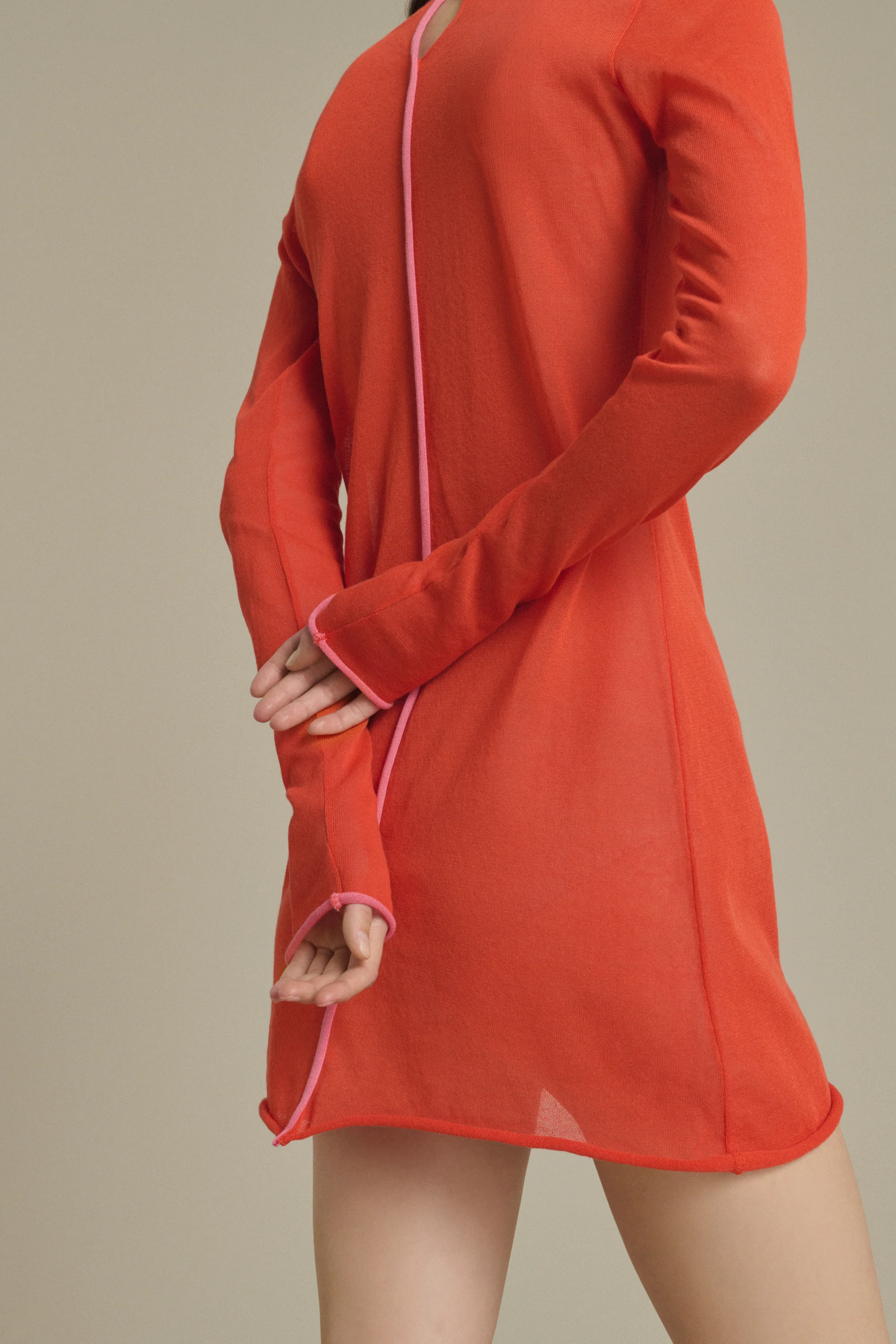 RED IRENE MINI DRESS - Image 5