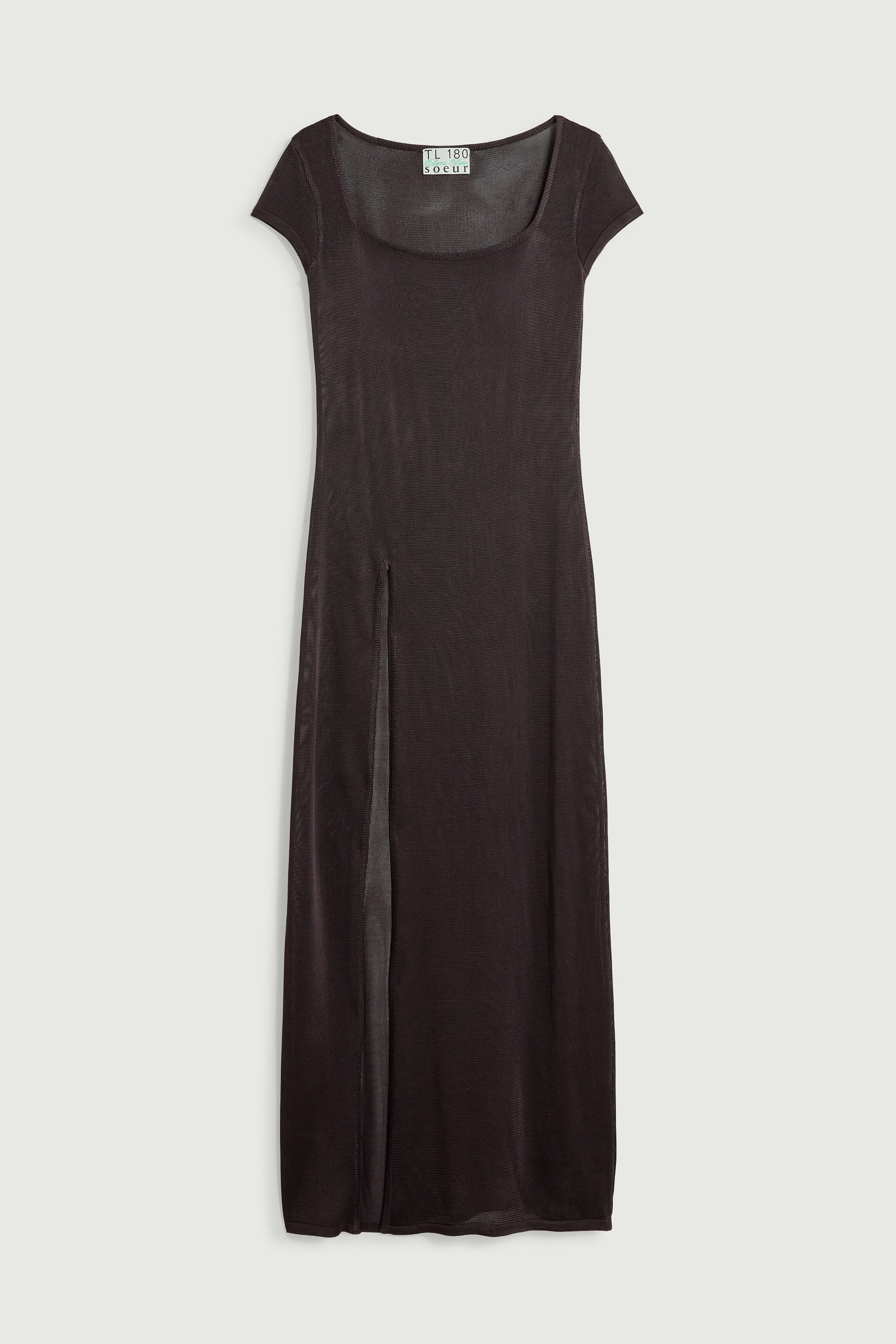 BROWN ORNELLA DRESS - Image 6