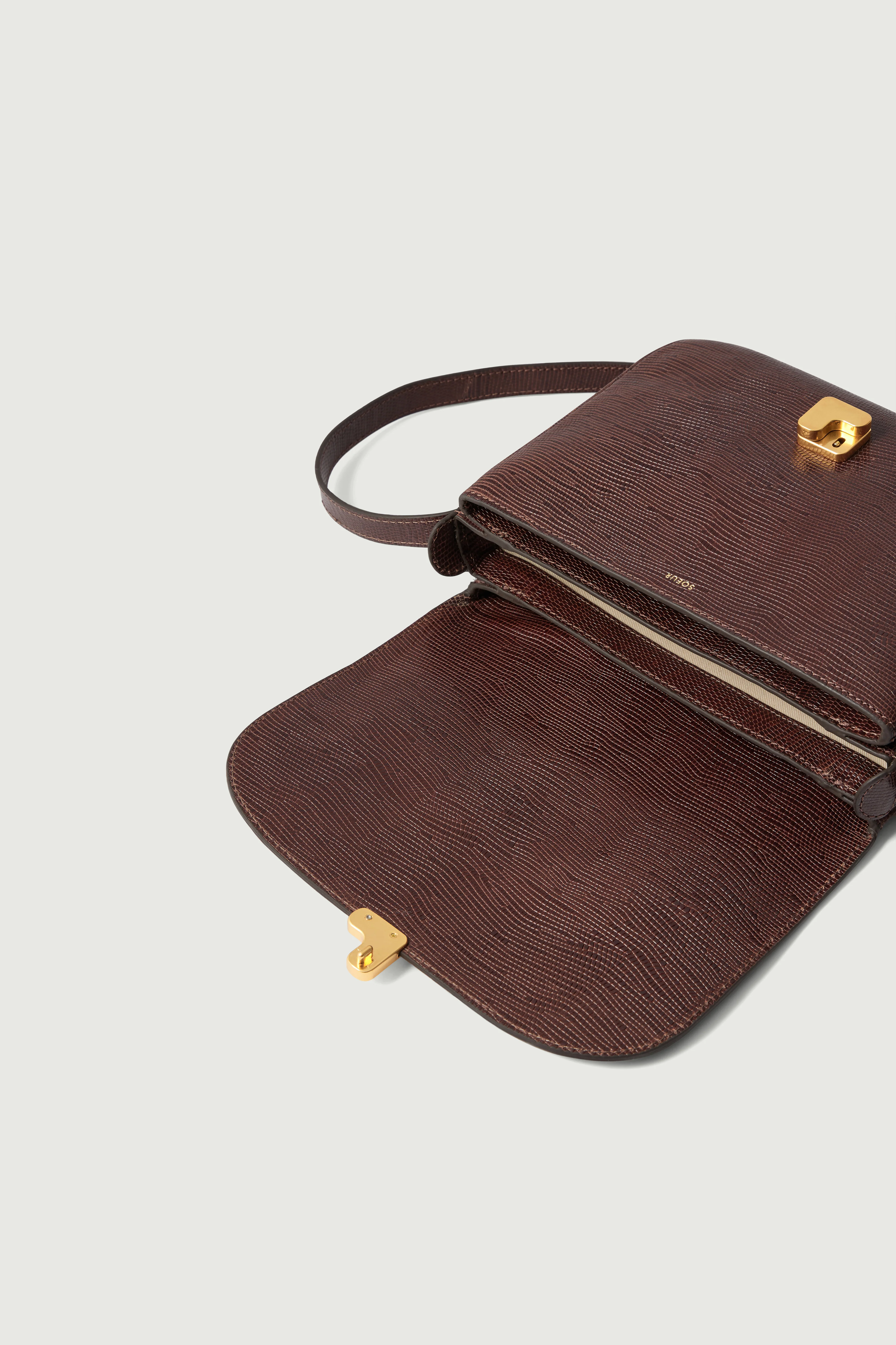 BROWN BELLISSIMA MAXI BAG LIZARD - Image 4