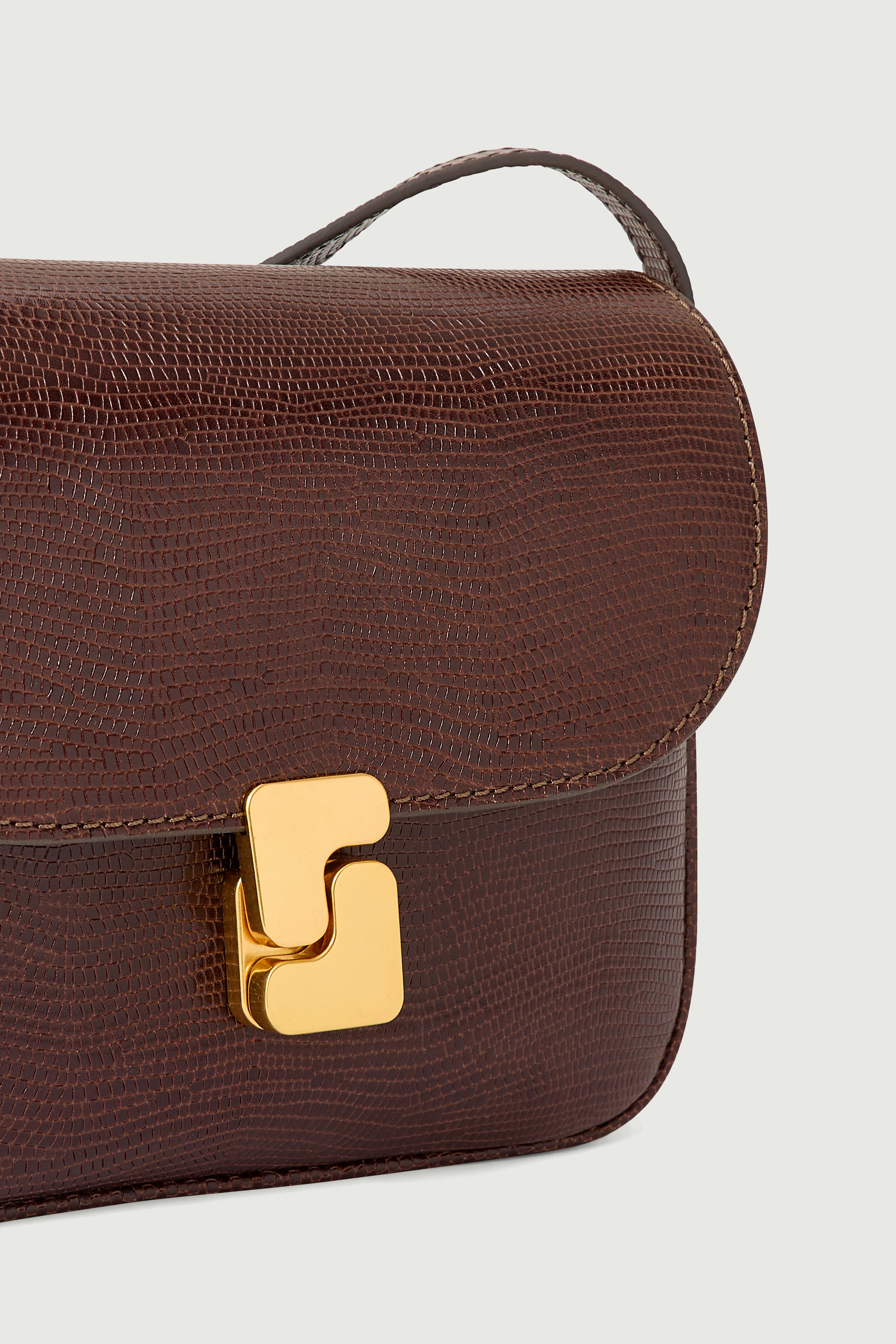 BROWN BELLISSIMA MINI BAG LIZARD - Image 3