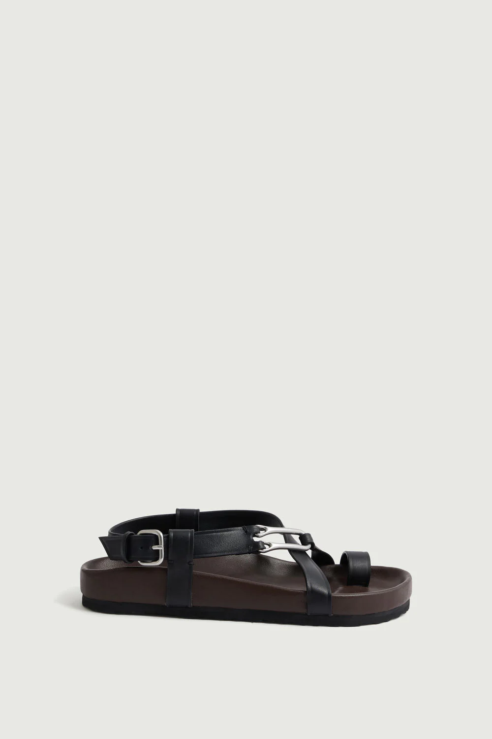 BLACK CADAQUES SANDALS