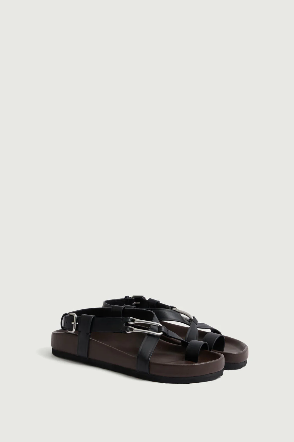BLACK CADAQUES SANDALS - Image 3