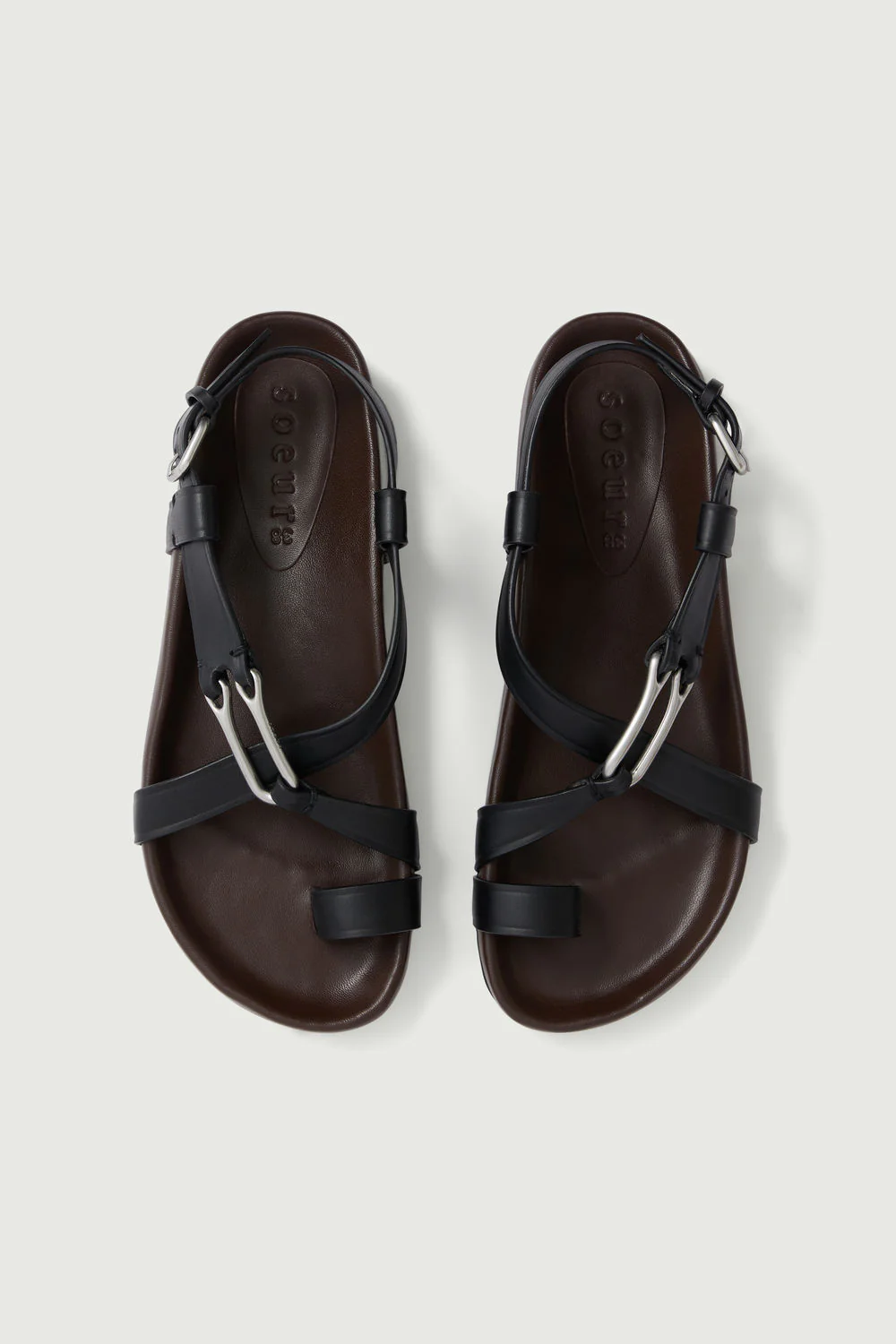 BLACK CADAQUES SANDALS - Image 5