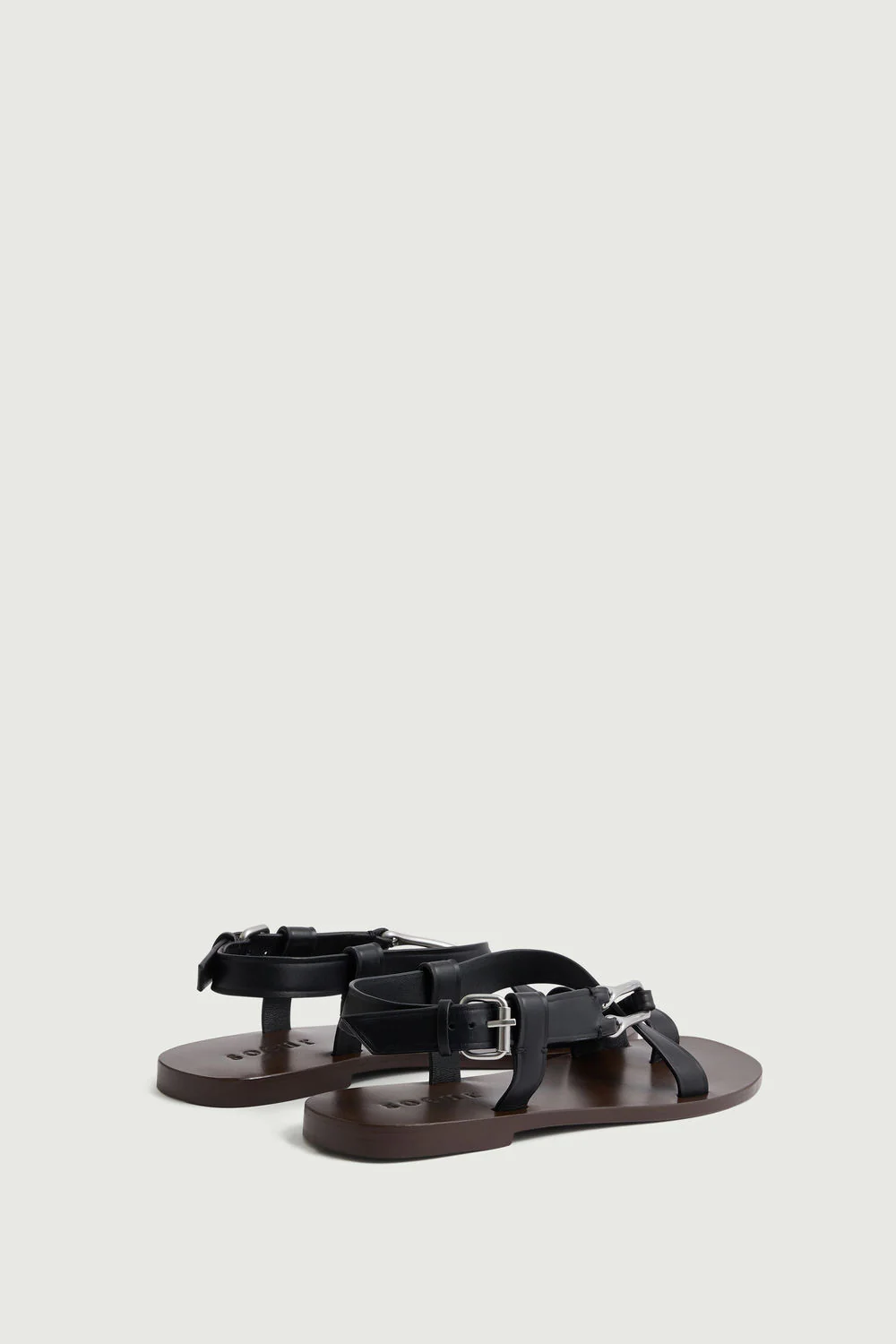BLACK CORDOUE SANDALS - Image 3