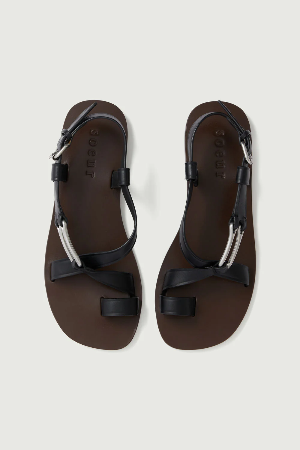 BLACK CORDOUE SANDALS - Image 4