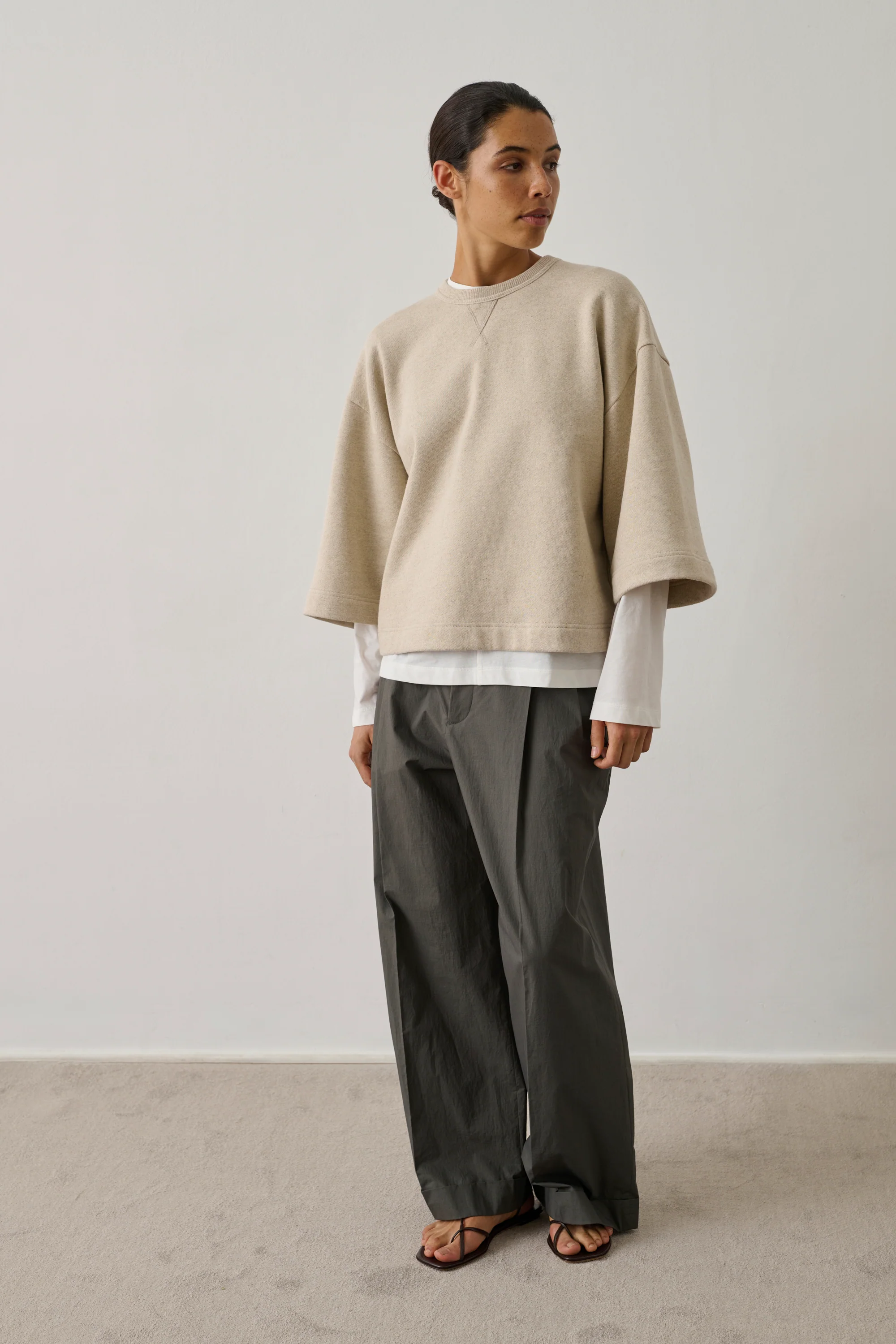 BEIGE IKSAN SWEATSHIRT