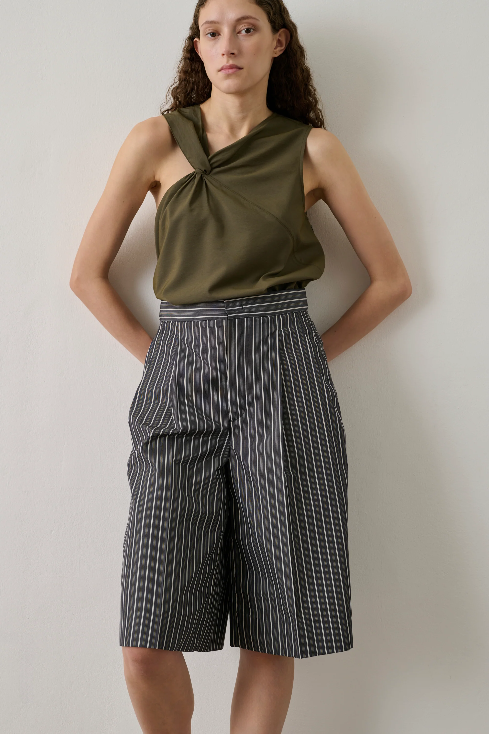 KHAKI TOP ENORA