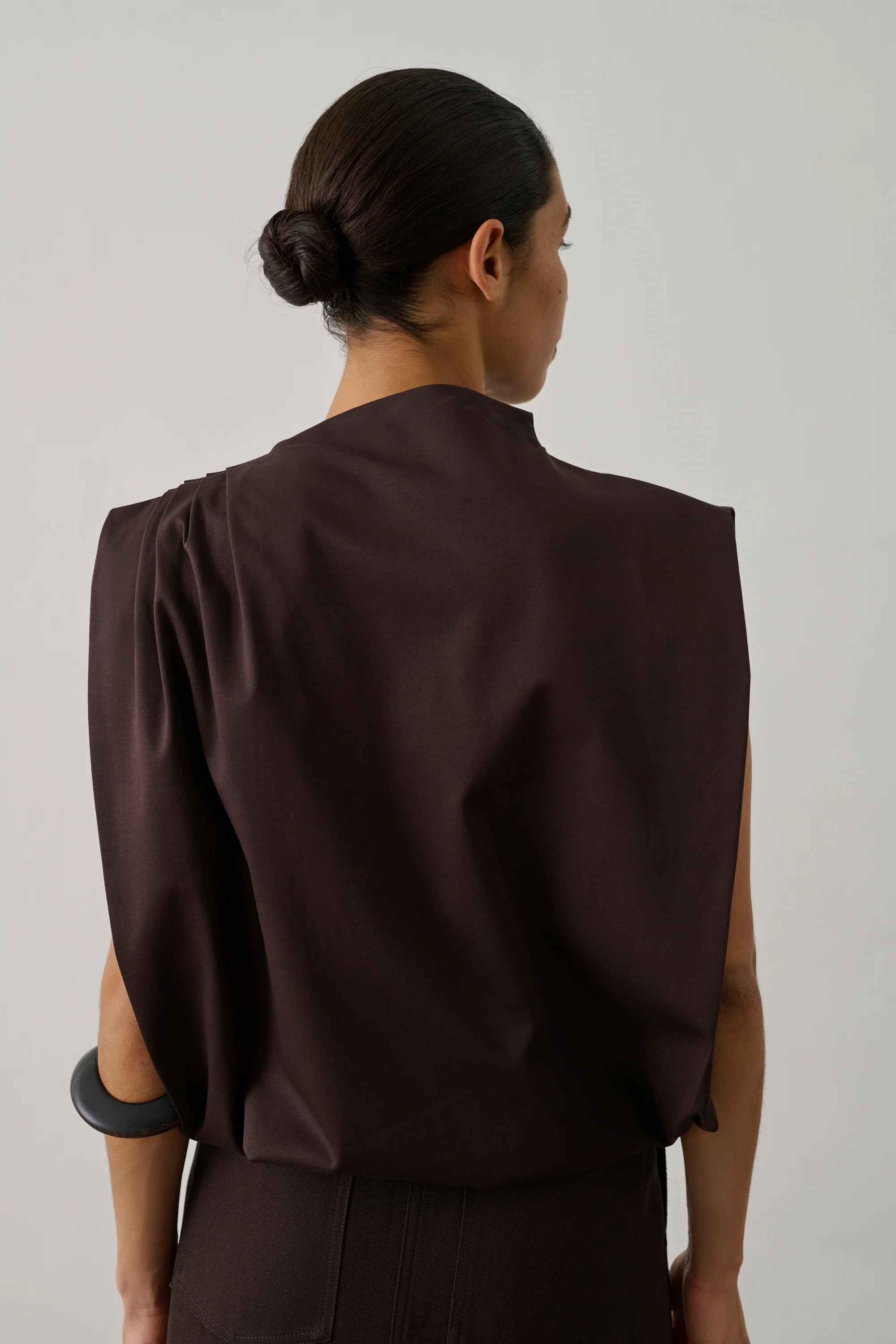 BROWN IDRIS TOP - Image 2