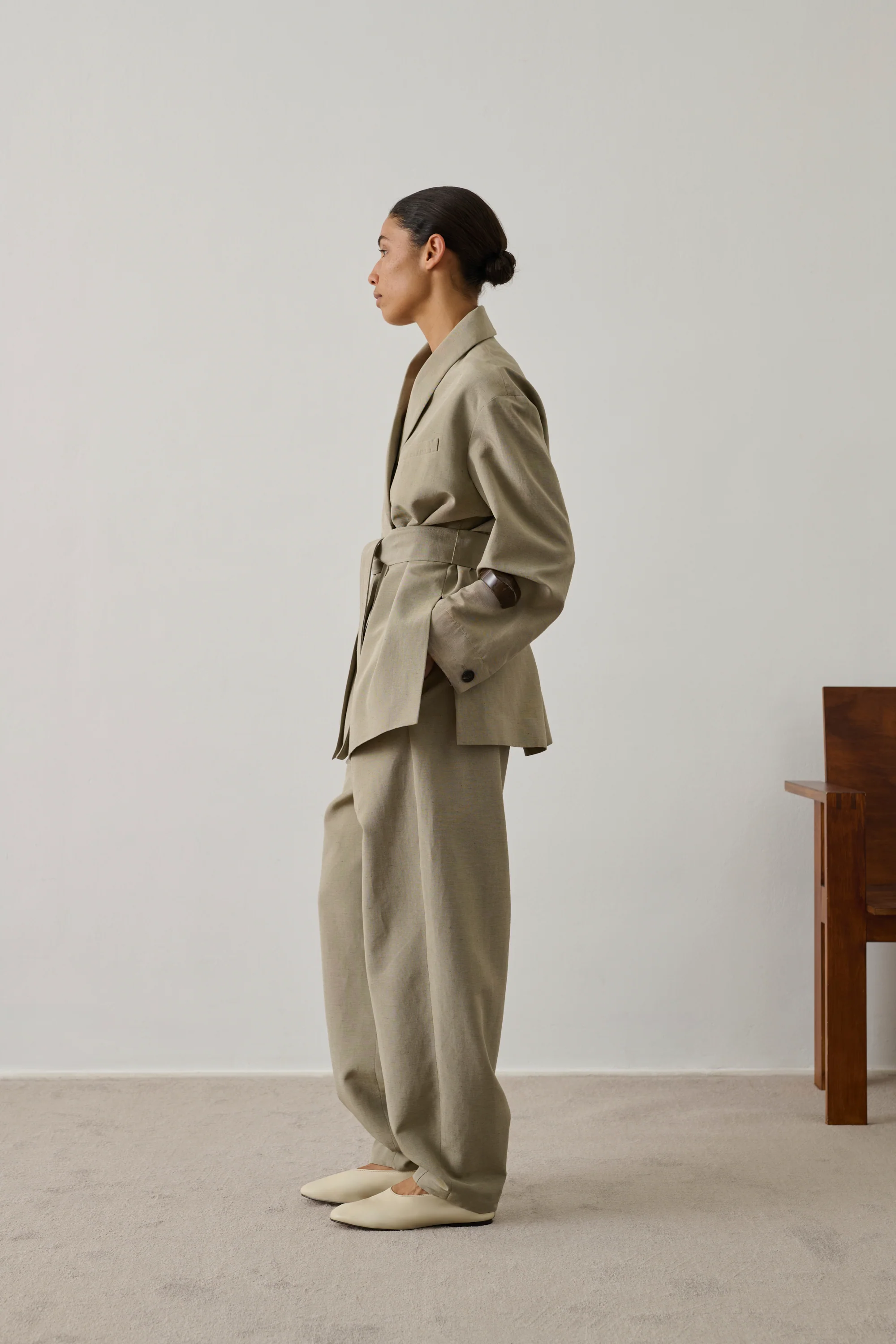 BEIGE COME JACKET - Image 4